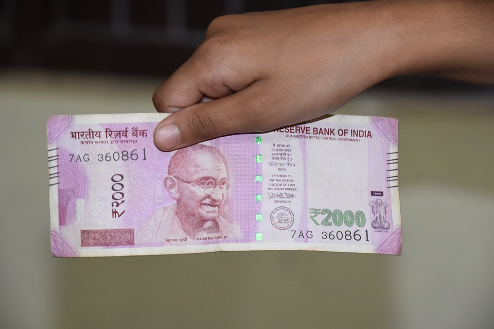 indická bankovka